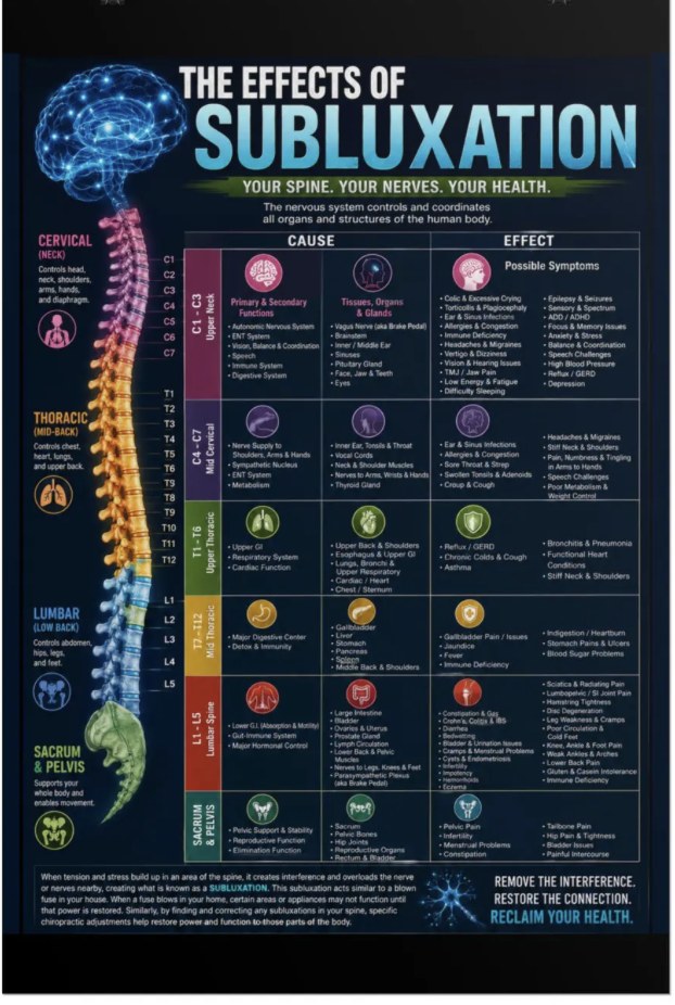 The effects of subluxation: how the spine and nervous system connect to the body
